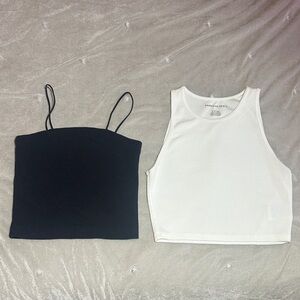 American Eagle Outfitters navy blue and White Crop Top bundle